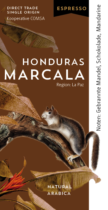 Etikett Honduras Marcala Espresso
