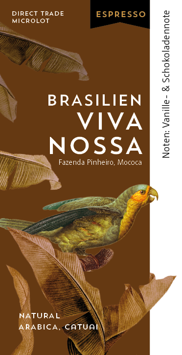Etikett Brasilien Viva Nossa Espresso