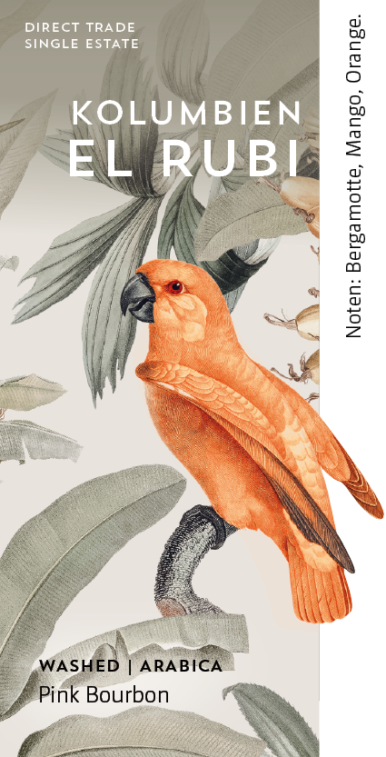 Kolumbien El Rubi Etikett