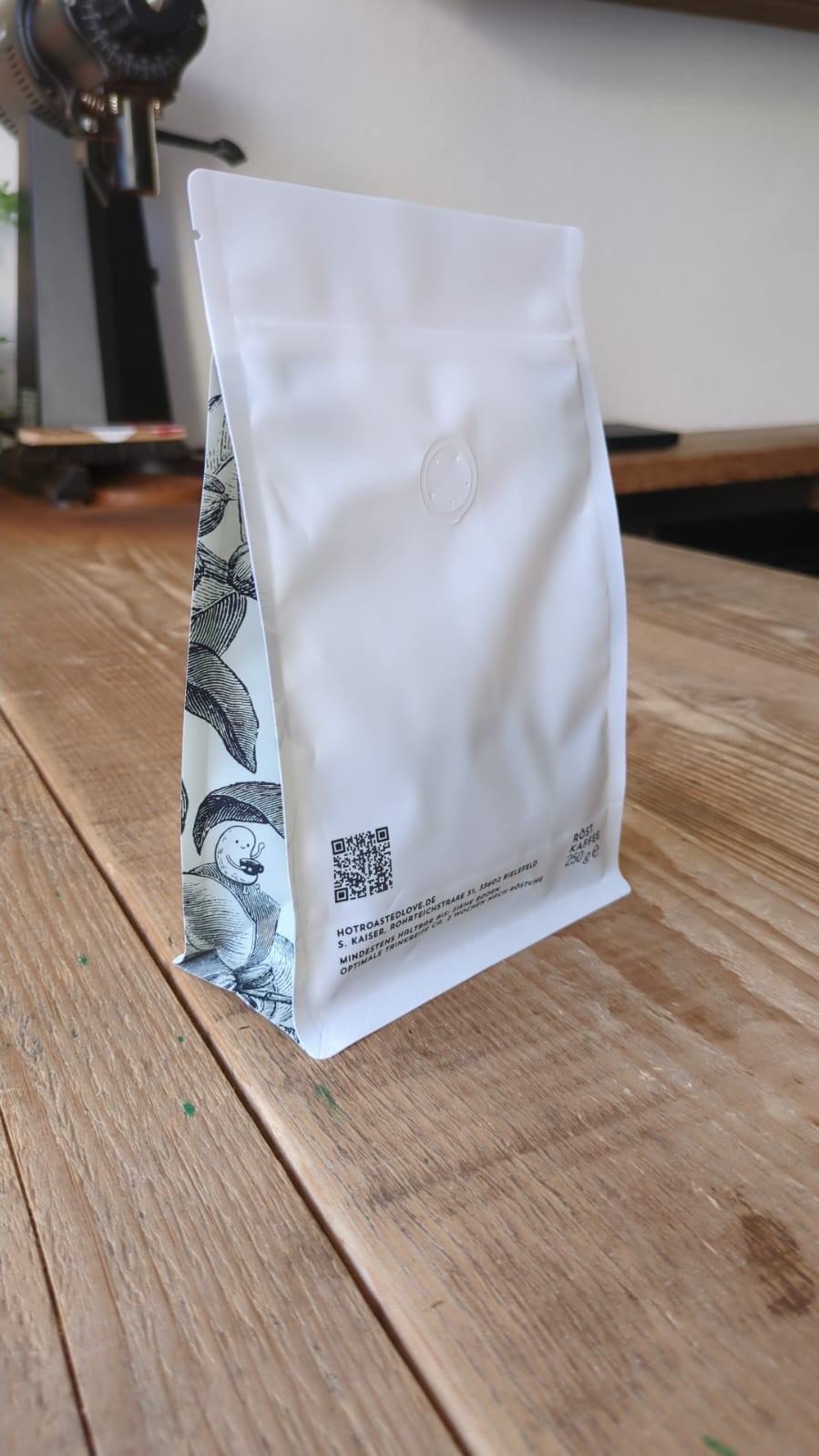 Kaffeetüte Rückseite